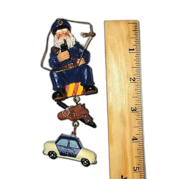 3 Police Themed Christmas Ornaments - Picture 3 of 4
